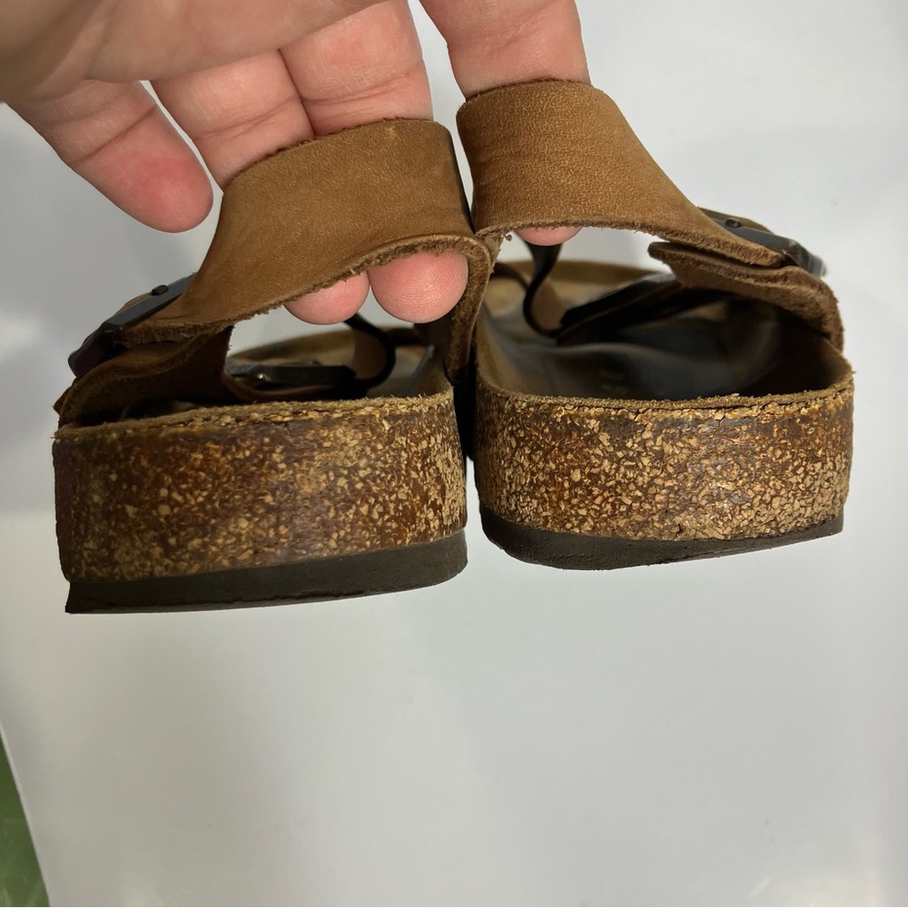 Birkenstock Milano sling back sandals tan leather men’s size 46 13 boho trendy - Picture 6 of 8